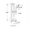 GROHE 2757820E Tempest Cosmopolitan 100 1.5 Gym 2 Spray Shower Rail Set, Starlight Chrome view 3