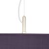 20" Wide Textured Faux Silk Eggplant Purple 3-Light Pendant Light Fixture view 2
