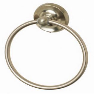 HomePointe 231176 Rounded Towel Ring, Brushed Nickel - Quantity 1