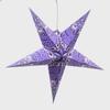 Purple Charm Paper Star Lantern with 12 Foot Power Cord Included view 1