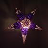 Purple Charm Paper Star Lantern with 12 Foot Power Cord Included view 3