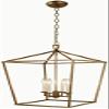 H25 X W17 Gold Cage Large Lantern Iron Art Design Candle-Style Chandelier Pendant, Ceiling Light Fixture view 2