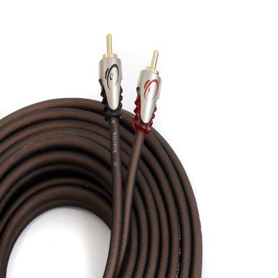 KnuKonceptz Klarity RCA Cable 2 Channel RCA Interconnect 25 Feet (8 Meter)