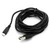 Black 9ft Long USB Cable Rapid Charger Sync Power Wire Data Cord for Tracfone ZTE ZMax 2 - Alcatel A30 Plus - Alcatel Jitterbug Smart - Alcatel OneTouch Idol Mini view 2