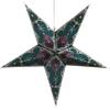 Peacock Light Blue Paper Star Lantern with 12 Foot Power Cord Included view 1