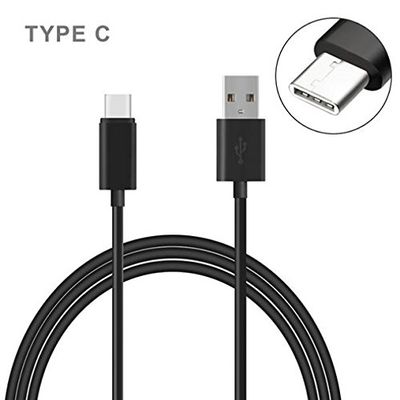 Black 6ft Long Type-C Cable Rapid Charger Sync USB Wire USB-C Power Data Transfer Cord for Boost Mobile ZTE Warp 7 - Consumer Cellular ZTE Avid 916 - Cricket Alcatel PulseMix