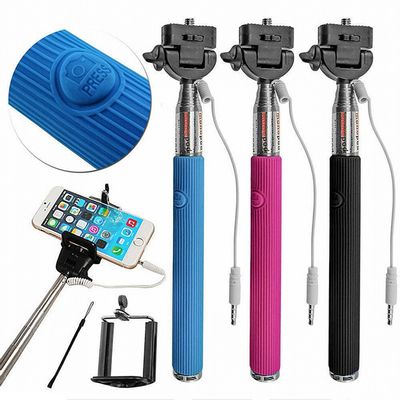 Travelocity Connect & Shoot SELFIE STICK With Built-in Selfie Trigger - PURPLE