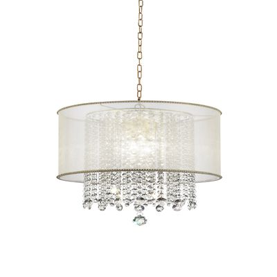 OK Lighting OK-5154H Bhava Ceiling Lamp, 18" x 18" x 21"