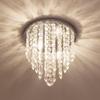 lifeholder Mini Chandelier, Crystal Chandelier Lighting, 2 Lights, Flush Mount Ceiling Light, H10.4'' x W8.66'' Modern Chandelier Lighting Fixture for Bedroom, Hallway, Bar, Kitchen, Bathroom view 2