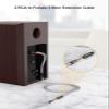CableCreation 3.5mm Female to 2RCA Male Stereo Audio Cable, RCA to 3.5mm Female Y Splitter Gold Plated for TV, Smartphones, MP3, Tablets, Speakers, Home Theater, 0.75FT view 3