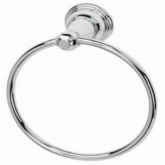 HomePointe 231188 Vintage Towel Ring, Chrome - Quantity 1
