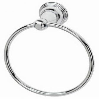 HomePointe 231188 Vintage Towel Ring, Chrome - Quantity 1
