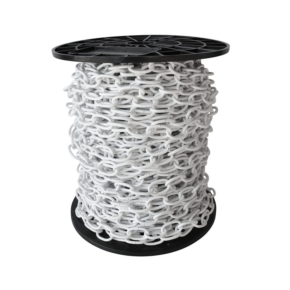 RCH Hardware CH-S56-11S-WHT-164 09 Gauge Decorative Solid Steel Standard Link Fixture Chain | 1 Reel/ 164'