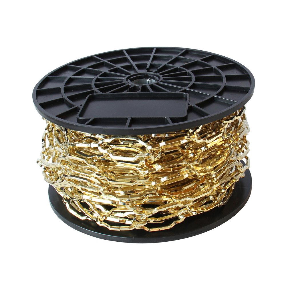 RCH Hardware CH-S57-33-PB-65 9 Gauge Decorative Solid Steel Cathedral Chain | 1 Reel/ 65'