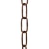 RCH Hardware CH-S58-40-AC-65 6 Gauge Decorative Solid Steel Spanish Link Chain | 1 Reel/ 65' view 2