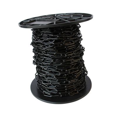 RCH Hardware CH-S59-04-BLK-164 9 Gauge Decorative Solid Steel Coil Link Chain | 1 Reel/ 164'