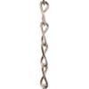 RCH Hardware CH-S50-12-PN-164 Decorative Solid Steel Single Jack Fixture Chain, 10 Gauge view 2