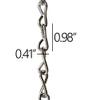 RCH Hardware CH-S50-12-BLK-164 Decorative Solid Steel Single Jack Fixture Chain view 3