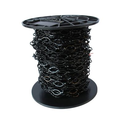 RCH Hardware CH-S57-30-BLK-164 12 Gauge Decorative Solid Steel Cathedral Chain | 1 Reel/ 164'