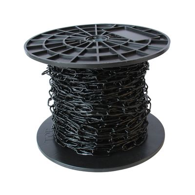RCH Hardware CH-S58-20-BLK-164 12 Gauge Decorative Solid Steel Spanish Link Chain | 1 Reel/ 164'