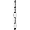 RCH Hardware CH-S58-20-BLK-164 12 Gauge Decorative Solid Steel Spanish Link Chain | 1 Reel/ 164' view 2