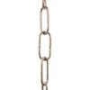 RCH Hardware CH-S58-40-PN-65 6 Gauge Decorative Solid Steel Spanish Link Chain | 1 Reel/ 65' view 2