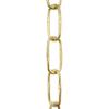 RCH Hardware CH-S58-40-PB-65 6 Gauge Decorative Solid Steel Spanish Link Chain | 1 Reel/ 65' view 2