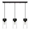 EGLO Lighting 202128A Three Light Linear Pendant, Matte Black, 72.00x27.88x4.38 view 1
