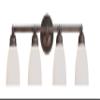 Trans Globe Lighting TG3358 BN Four Vanity Bar Outdoor-Post-Lights, Brushed Nickel view 1