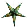 Green Obsession Paper Star Lantern with 12 Foot Power Cord Included view 1