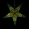 Green Obsession Paper Star Lantern with 12 Foot Power Cord Included view 3