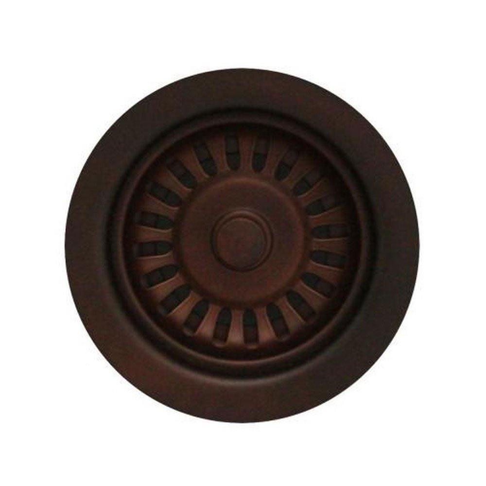 Whitehaus RNW35L-MABRZ 3-1/2-Inch Basket Strainer for Deep Fireclay Applications, Mahogany Bronze