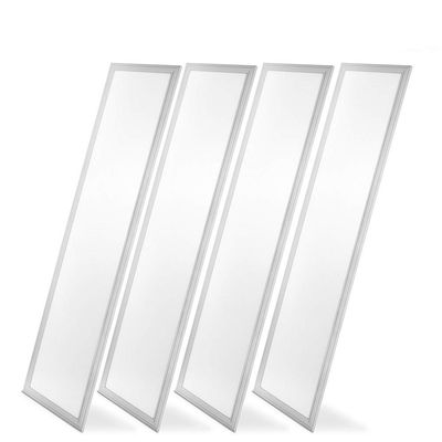 CHIUER 1x4 Panel Troffer Edge-Lit Flat (4 Pack) 40W 5200 Lumens= 130LM/W; 120V-277V AC/DC; 0-10V Dimmable CRI>83 7 Year Warranty UL Lighting Facts Listed Neutral White 4000K (1x4ft 40w, 4000k)