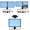 Ergotron  WorkFit Conversion Kit, Dual to Single HD  Add-on for WorkFit-S Dual Monitor Standing Desk Converter or WorkFit-C Dual Monitor Mobile Standing Desk view 2