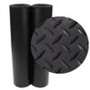 Rubber-Cal Diamond-Plate Rubber Flooring Roll - 3 mm x 4 ft x 15 ft Roll - Black view 1