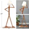 HROOME Cool Corner Reading Tall Wood Floor Lamp, LED Bulb Included, Ash view 3