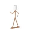 HROOME Cool Corner Reading Tall Wood Floor Lamp, LED Bulb Included, Ash view 4
