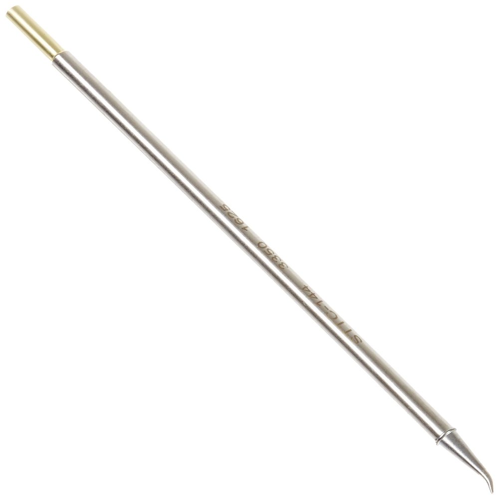 Metcal STTC-144 STTC Series Soldering Cartridge for Most Standard Applications, 775F Maximum Tip Temperature, Conical Sharp Bent 30 Long Reach, 0.5mm Tip Size, 14.5mm Tip Length