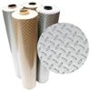 Rubber-Cal Diamond-Plate Metallic PVC Flooring - 2.5mm x 4ft x 8ft, Beige view 1