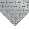 Rubber-Cal Diamond-Plate Metallic PVC Flooring - 2.5mm x 4ft x 8ft, Silver view 2