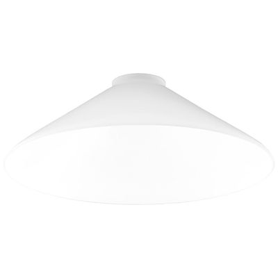 10" Diameter Cased White Cone Shade With 2 1/4" Fitter