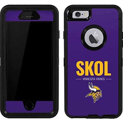 Skinit Decal Skin Compatible with OtterBox Defender iPhone 6 - Officially Licensed NFL Minnesota Vikings Team Motto Design