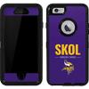 Skinit Decal Skin Compatible with OtterBox Defender iPhone 6 - Officially Licensed NFL Minnesota Vikings Team Motto Design view 1