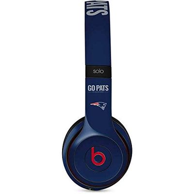 Skinit Decal Audio Skin Compatible with Beats Solo 2 Wireless - Officially Licensed NFL New England Patriots Team Motto Design