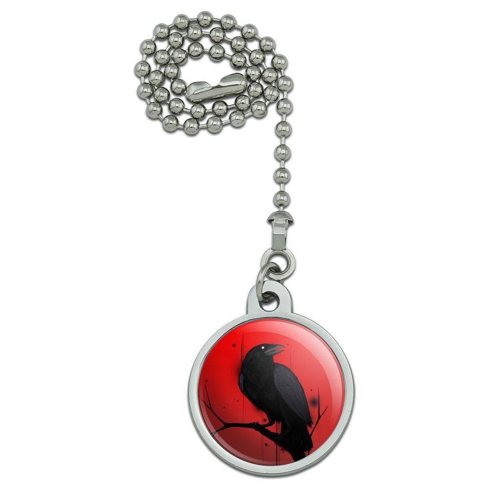 GRAPHICS & MORE Crow on Branch Ceiling Fan and Light Pull Chain