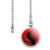 GRAPHICS & MORE Crow on Branch Ceiling Fan and Light Pull Chain view 2