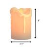 blinkee LED Dripping Wax Moving Flame Flickering Pillar Candle 4 Inch view 2