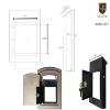 Qualarc Man-LCKIT Manchester Locking Conversion Kit, Black view 2
