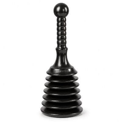 Master Plunger MPS4 Sink & Drain Plunger for Kitchen Sinks, Bathroom Sinks, Showers, and Bathtubs. Small and Strong Design with Large Bellows Commercial & Residential Use, Black