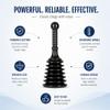 Master Plunger MPS4 Sink & Drain Plunger for Kitchen Sinks, Bathroom Sinks, Showers, and Bathtubs. Small and Strong Design with Large Bellows Commercial & Residential Use, Black view 2
